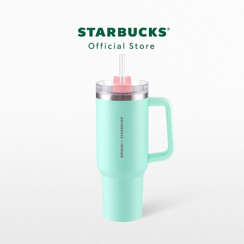 ✌️พร้อมส่ง✌️Starbucks x Stanley 16oz / 20oz / 40oz Pastel Two-Tone (used) / Ash Blue / Peach / Ash G