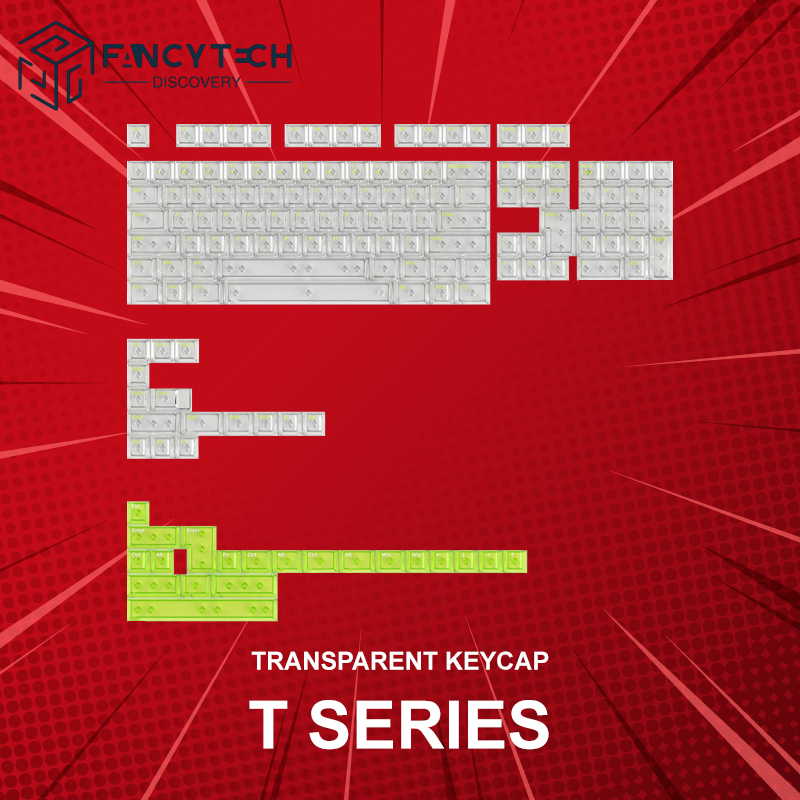 คีย์แคป FancyTech T Series Transparent Keycaps