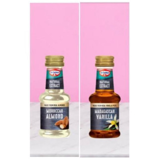 Dr.Oetker natural extract 35ml. almond / vanilla นำเข้าจากเยอรมัน🇩🇪 กลิ่นวานิลลาสกัด และ กลิ่นอัลมอนด์