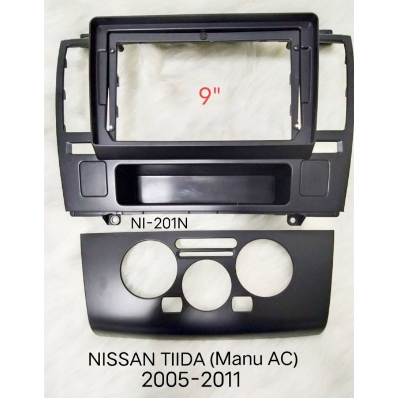 หน้ากากวิทยุ NISSAN TIIDA ปี2005-2011 สำหรับเปลี่ยน เครื่องเล่น จอ android9"