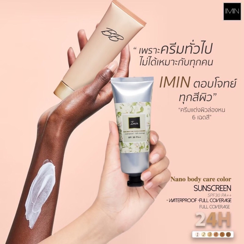 ไลฟ์ลด50% l ของแท้ 100% IMIN Nano Body Care Color & Sunscreen [ มีครบทุกสี]