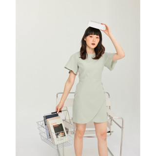 coolsummer.bkk - Rose Dress เดรสแขนระบาย กระโปรงกระดุม