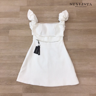 STYLISTA:เดรสทรงพอดรตัว สายเเบบสม๊อค(*เช็คสต๊อกก่อนกดสั่ง)