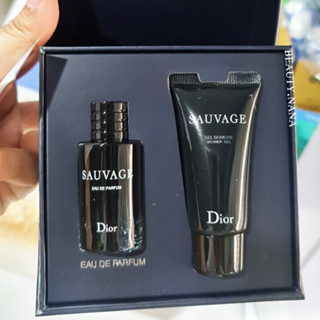 (set) ชุดน้ำหอมและเจลอาบน้ำ มินิ Dior SAUVAGE EDP น้ำหอม 10ml หัวแต้ม และ Shower Gel 20ml