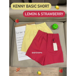 (XS-4XL) NEW KENNY สีใหม่ 🍓🥓🧸เป็นกางเกงทรงขาสั้นเอวสูง ทรงสวยมีสไตล์ งานตัดเย็บอย่างดี ผ้าเคนนี่อย่างดีผ้าไม่ยับ ผ้าหนา