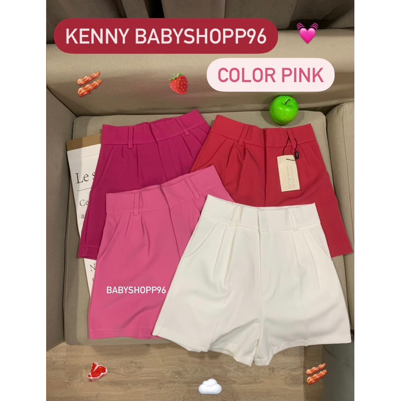(XS-4XL) NEW KENNY สีใหม่ เป็นกางเกงทรงขาสั้นเอวสูง ทรงสวยมีสไตล์ งานตัดเย็บอย่างดี ผ้าเคนนี่อย่างดีผ้าไม่ยับ ผ้าหนา