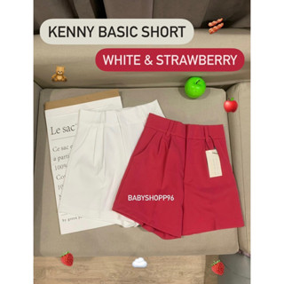 (XS-4XL) NEW KENNY สีใหม่ 🍓🥓🧸เป็นกางเกงทรงขาสั้นเอวสูง ทรงสวยมีสไตล์ งานตัดเย็บอย่างดี ผ้าเคนนี่อย่างดีผ้าไม่ยับ ผ้าหนา