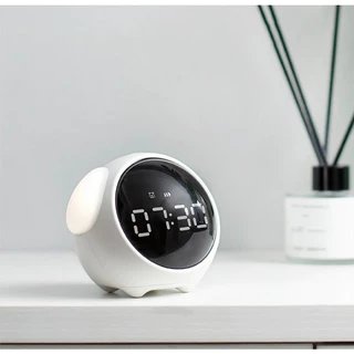 LED Expression นาฬิกาปลุก Snooze ฟังก์ชั่นเด็กตารางเด็กสมาร์ทปรับ Ringtone ขนาดความสว่าง Voice Control