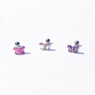 จิวต่างหูเกาหลี More Than Piercing: A082 Bright Butterfly