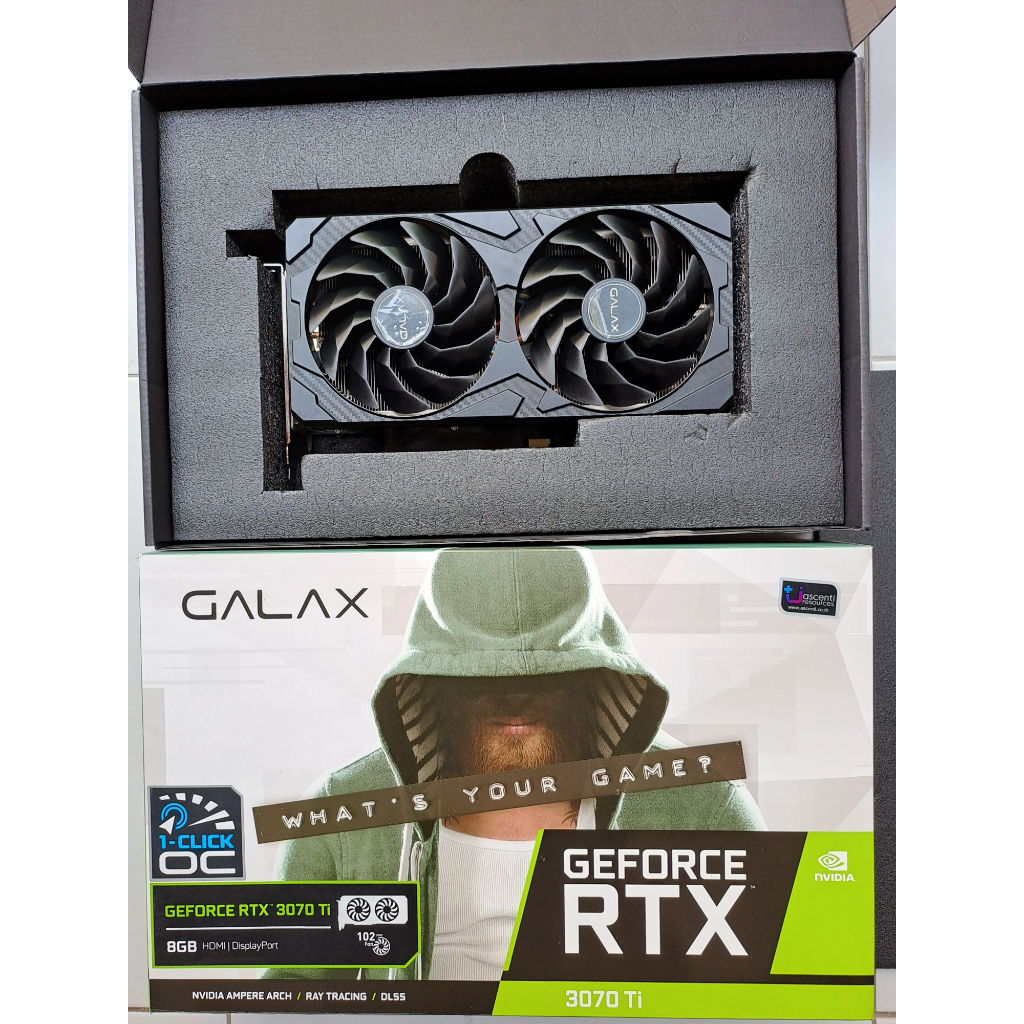 GALAX GEFORCE RTX 3070TI 1-CLICK OC - 8GB GDDR6 มือสอง ประกันศูนย์ไทย