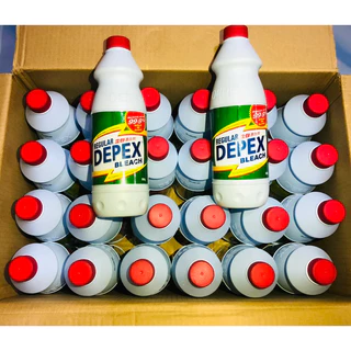 Depexดีเพ็กส์ไทยไฮเตอร์มาเลย์ มีอย.10ขวดขนาด500ml.น้ำยาซักผ้าขาวขจัดคราบฝั่งแน่น