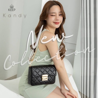 [ New Arrivals ] กระเป๋าหนังแท้ KEEP BAG รุ่น KANDY CHAIN BAGมีสายให้2เส้นค่ะ!!