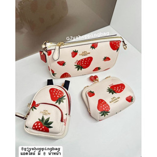 กระเป๋าสะพาย COACH CH533 Nolita 19 With Wild Strawberry Print