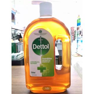 Dettol Antiseptic Liquid 750 ml. เดทตอล ฉลากไทย (รุ่นมงกุฎ) ขนาด 750 มิลลิลิตร