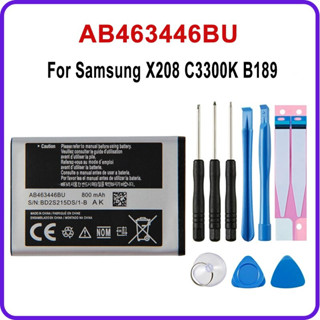 AB463446BU แบตเตอรี่🔋สำหรับซัมซุง X208 C3300K B309 GT-C3520 E1228 GT-E2530 E339 แบตเตอรี่ 800mAh (AB463446BE GT-E23)