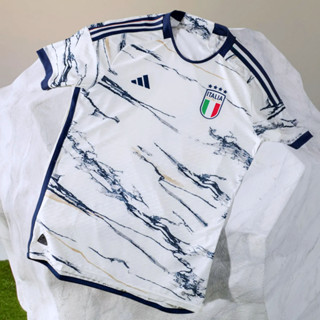 Italy 2023 Away Player Shirt เสื้อทีมชาติอิตาลีเยือน เสื้ออิตาลีขาว2023