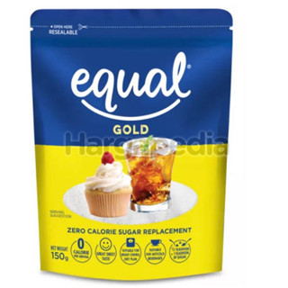 Equal gold zero calories sugar 150g. น้ำตาล0แคลลอรี่ สารให้ความหวานแทนน้ำตาล