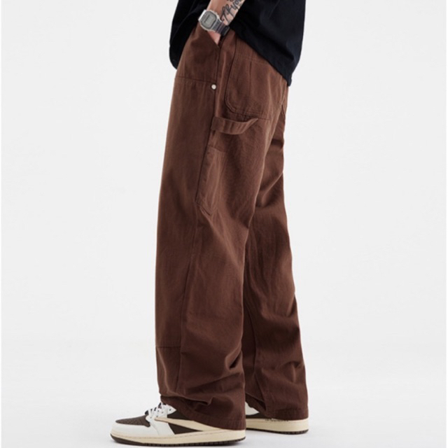 กางเกงทรงกระบอกผู้ชาย retro cargo สตรีท คาร์โก้