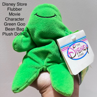 ตุ๊กตา ฟลับเบอร์ Disney Store Flubber Movie Character Green Goo Bean Bag Plush 7" ป้ายห้อย มีเม็ดถ่วง งานเครื่องไม่ติด