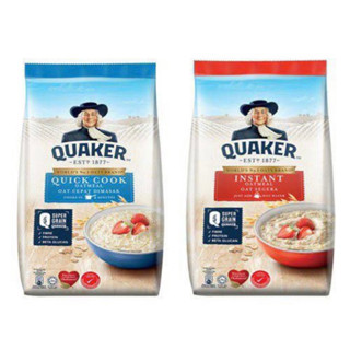 Quaker Oat 1kg. ข้าวโอ๊ต ขนาด1กิโลกรัม (ใหญ่) 2สูตร นำเข้าจากมาเลเซีย🇺🇸