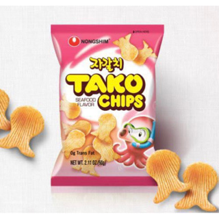 Nongshim TAKO chips 40g. ขนมนำเข้า จากเกาหลี🇰🇷