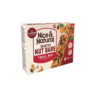 Nice &amp; natural Trail mix 192ml. ถั่วบาร์อบแบบแท่งเคลือบโยเกิร์ต นำเข้าจาก นิวซีแลนด์🇳🇿