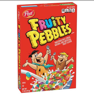 Post Fruitty Pebbles cereal 311g. ซีเรียลกลิ่นผลไม้รวม ฟรุตตี้เพลเบิล นำเข้าจากอเมริกา🇺🇸