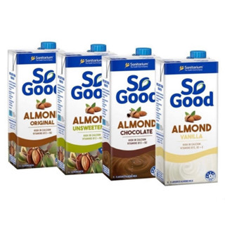 Sogood Oat milk/Almond milk/almond &amp; soy vanilla1ลิตร นมอัลมอนด์ไม่หวาน นมโอ๊ตไม่หวานจากออสเตรเลีย🇦🇺