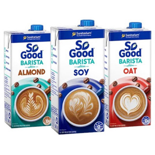 So good barista milk 1ลิตร เครื่องดื่มข้าวโอ๊ต/นมถั่วเหลืองสำหรับชงเครื่องดื่ม/นมอัลมอนด์ นำเข้าจากออสเตรเลีย🇦🇺