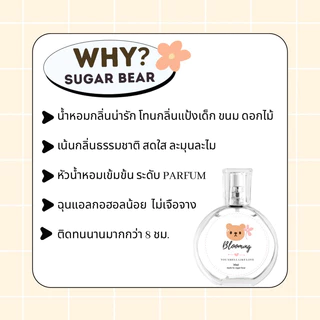 ( แพ็คเกจใหม่ ! ) 🎀— SUGAR BEAR :: น้ำหอมกลิ่น Baby pink หอมกลิ่นแป้งเบบี้มายด์ชมพู หวานละมุน ขนาด 30ml