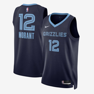 เสื้อบาสเกตบอล NBA พรีเมี่ยมดีที่สุด Ja morant ทีม Memphis Grizzlies Icon Edition 2022/23 รับประกันสินค้าตรงรูปโชว์ 100%