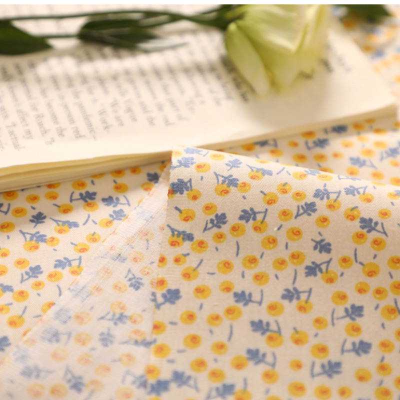 ผ้าแบ่งขาย 1 ชิ้น 1/2เมตร cotton twill  หน้ากว้าง 64“ ลายเล็ก เนื้อดี คอตตอนแท้ 💯% พร้อมส่งค่ะ - รูปที่ 3