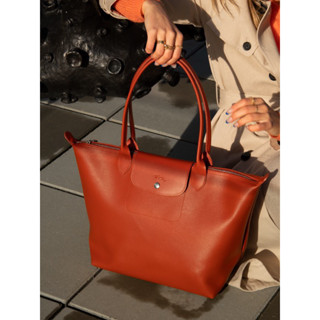 พร้อมส่ง แท้ 💯% New Longchamp Tote ใบเล็ก รุ่น LE PLIAGE CITY Tote bag S - Orange Canvas Terracotta