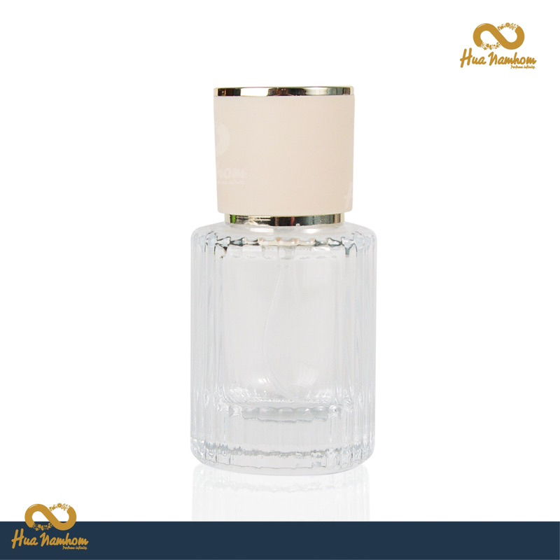 ขวดสเปรย์ ทรงโคเอ้กลม ฝาครีม ปริมาณบรรจุ 30-50ml