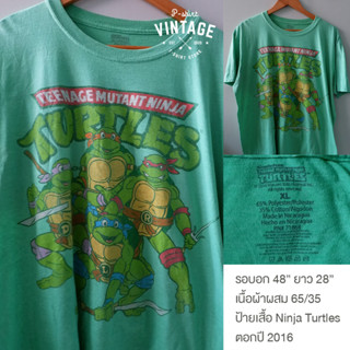 pshirtvingtage เสื้อยืดวินเทจ เสื้อยืดมือสอง T-Shirt Vingtage ลายการ์ตูน เต่านินจา Teenage Mutant Ninja Turtles มือสอง