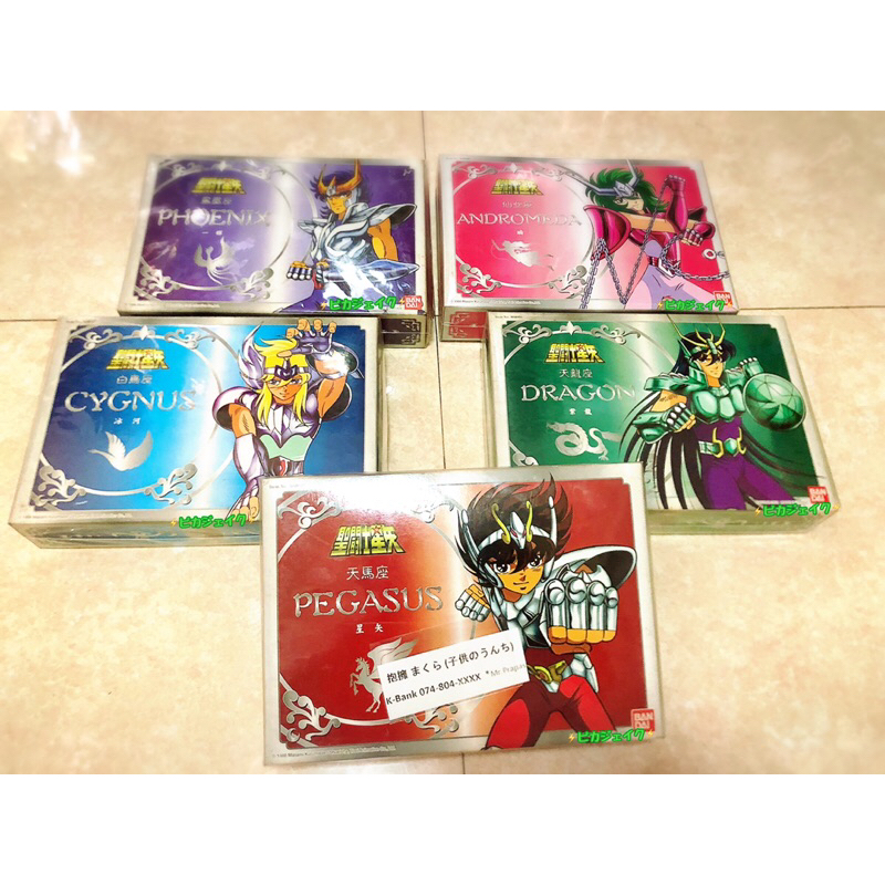 Saint Seiya AF vintage Knights Of The Zodiac HK bandai 2003 set of 5 Bronze Saint (ของใหม่ขายตามสภาพ