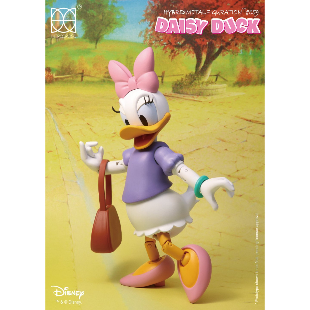 Herocross HMF059 Daisy Duck (Hybrid Metal Figuration)( ของสะสมลิขสิทธิ์แท้) Disney ฟิกเกอร์ โมเดล