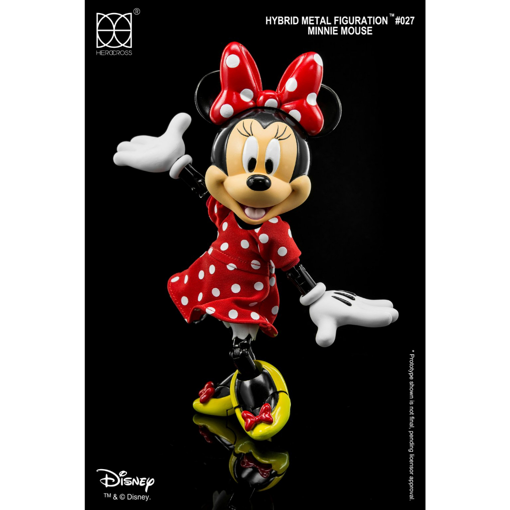 HEROCROSS HMF027 Minnie Mouse ( ของสะสมลิขสิทธิ์แท้) Disney ฟิกเกอร์ โมเดล มินนี่เมาส์