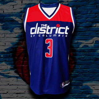 เสื้อบาส เสื้อบาสเกตบอล NBA Washington Wizards ทีม วอชิงตัน วิซาร์ดส์ #BK0053 รุ่น Association Bradley Beal#3 ไซส์ S-5XL