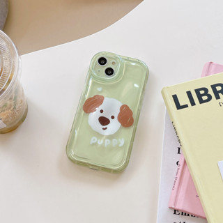 🚗สินค้ามาใหม🚗เคส 14 Pro Max 13 12 11 เคสไอโฟน iPhone 11 น่ารัก ลูกสุนัข การต่อต้าน พกง่ายๆ การป้องกันการตก Soft Case