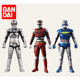 [SUPER RARE มือ 2 สภาพดี รบกวนอ่านรายละเอียด] 2012 BANDAI SOFT VINYL SPACE SHERIFF  [SET 3 PCS] ของแท้ 100%