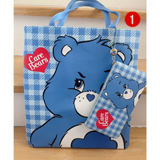 กระเป๋าสะพาย Care bear มี 5 สี  ขนาดใบใหญ่ 36*30 cm  ขนาดใบเล็ก 20*10 cm