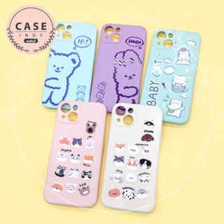 เคส Vivo Y02 Y11/Y12/Y15/Y17 Y20/Y20s/Y12s Y21(2021) Y22(2022) เคสนิ่มสีพาสเทล TPU กันเลนส์กล้อง พิมพ์ลายการ์ตูน