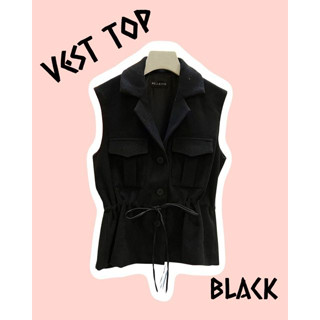 VEST TOP เสื้อเบลเซอร์แขนกุด มี 5 สี