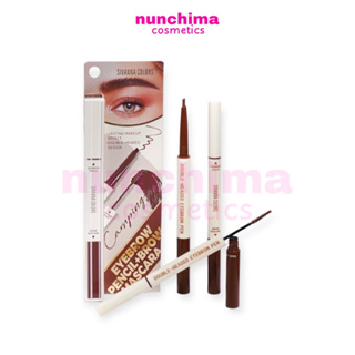 HF948 SIVANNA COLORS DOUBLE-HEADED EYEBROW PEN ซีเวนน่า ดับเบิ้ล-เฮดดิด อายบราว เพน ดินสอเขียนคิ้ว มาสคาร่าปัดคิ้ว