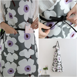 ผ้ากันเปื้อน เชฟทำอาหาร Marimekko แบบเชือกผูก