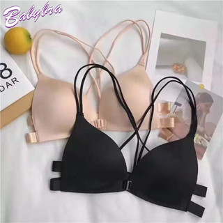 Babybra_shop บราไร้โครง บราตะขอหน้า ดันทรงสวย มีเสน่ ฟรีไซร์ รอบอก 32-38นิ้ว CBB175