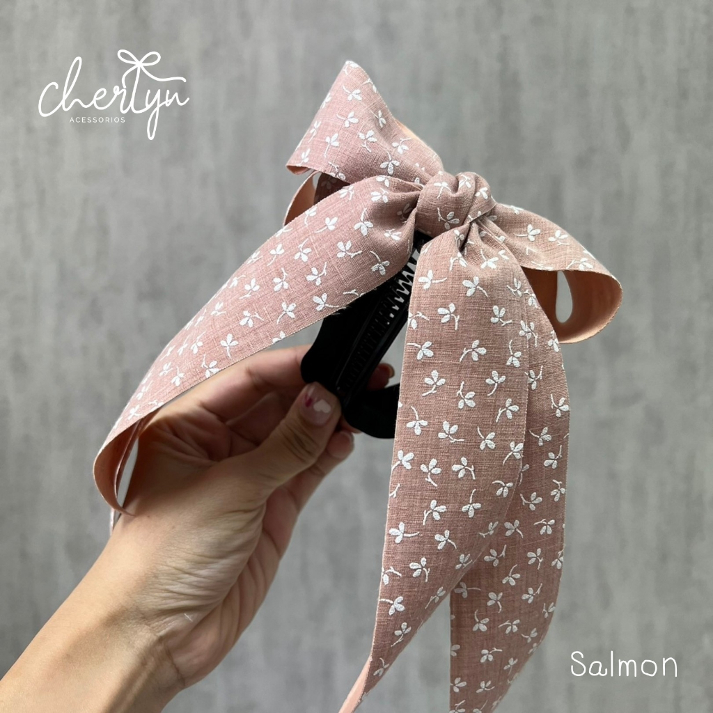 กิ๊บกล้วย Cherlyn รุ่น Lilly G โบเชอร์ลีนรุ่นลิลลี่จี โบว์ติดผม ผมหนาหรือผมบางก็ติดได้ ทรงสวยมาก งานแฮนด์เมด Cherlyn LG