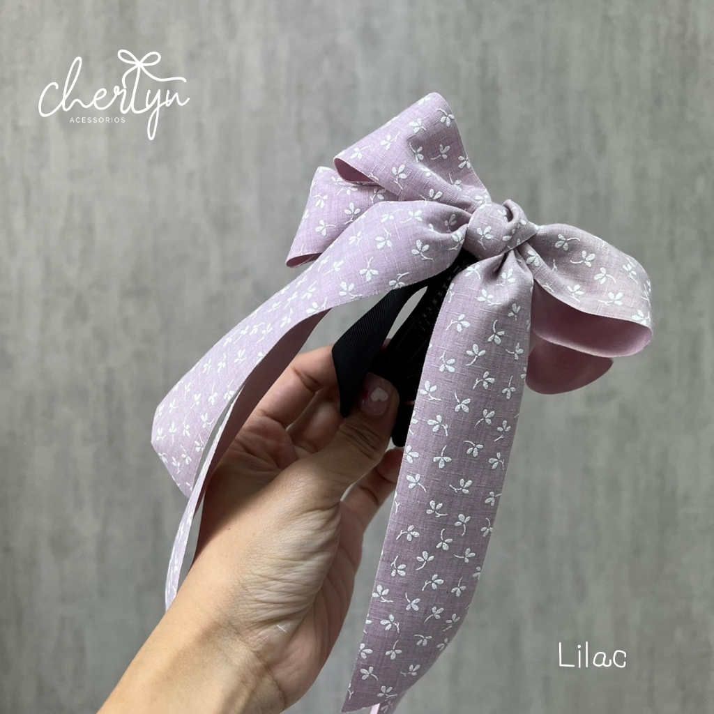 กิ๊บกล้วย Cherlyn รุ่น Lilly G โบเชอร์ลีนรุ่นลิลลี่จี โบว์ติดผม ผมหนาหรือผมบางก็ติดได้ ทรงสวยมาก งานแฮนด์เมด Cherlyn LG