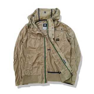 G-STAR RAW Hooded Bomber Jacket รอบอก 44”